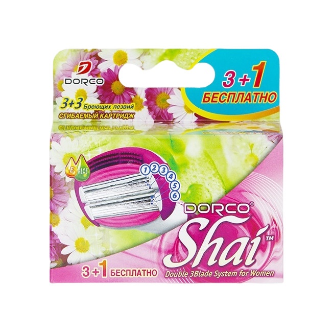 Кассеты для бритья женские Dorco Shai 3+3
