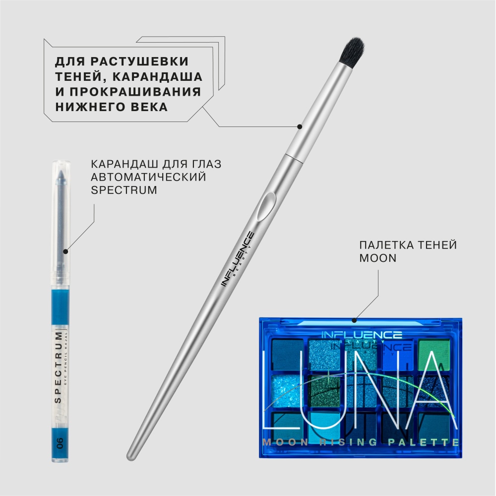 Кисть для растушевки теней и карандаша купить в VISAGEHALL