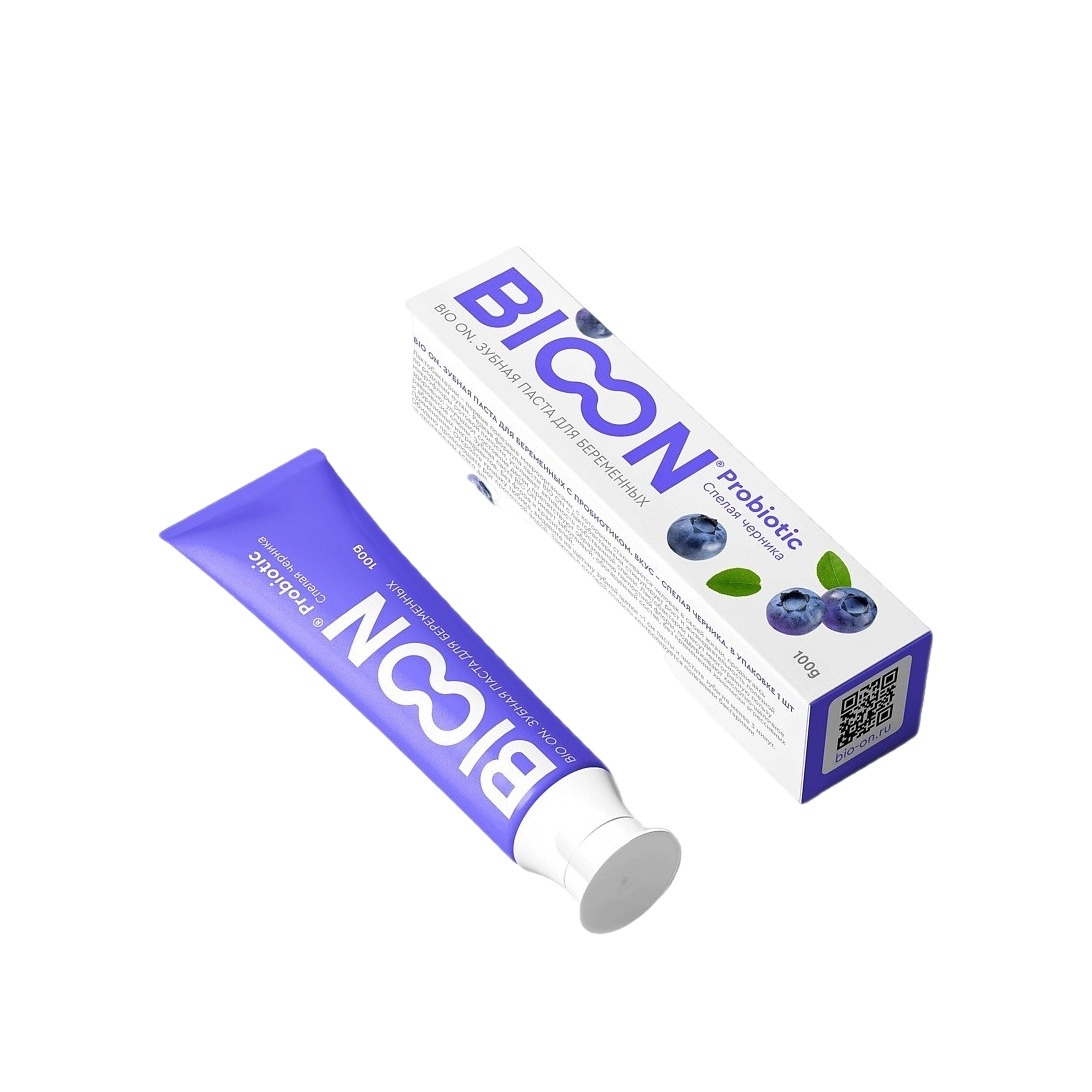 Зубная паста для беременных с пробиотиком, спелая черника купить в VISAGEHALL