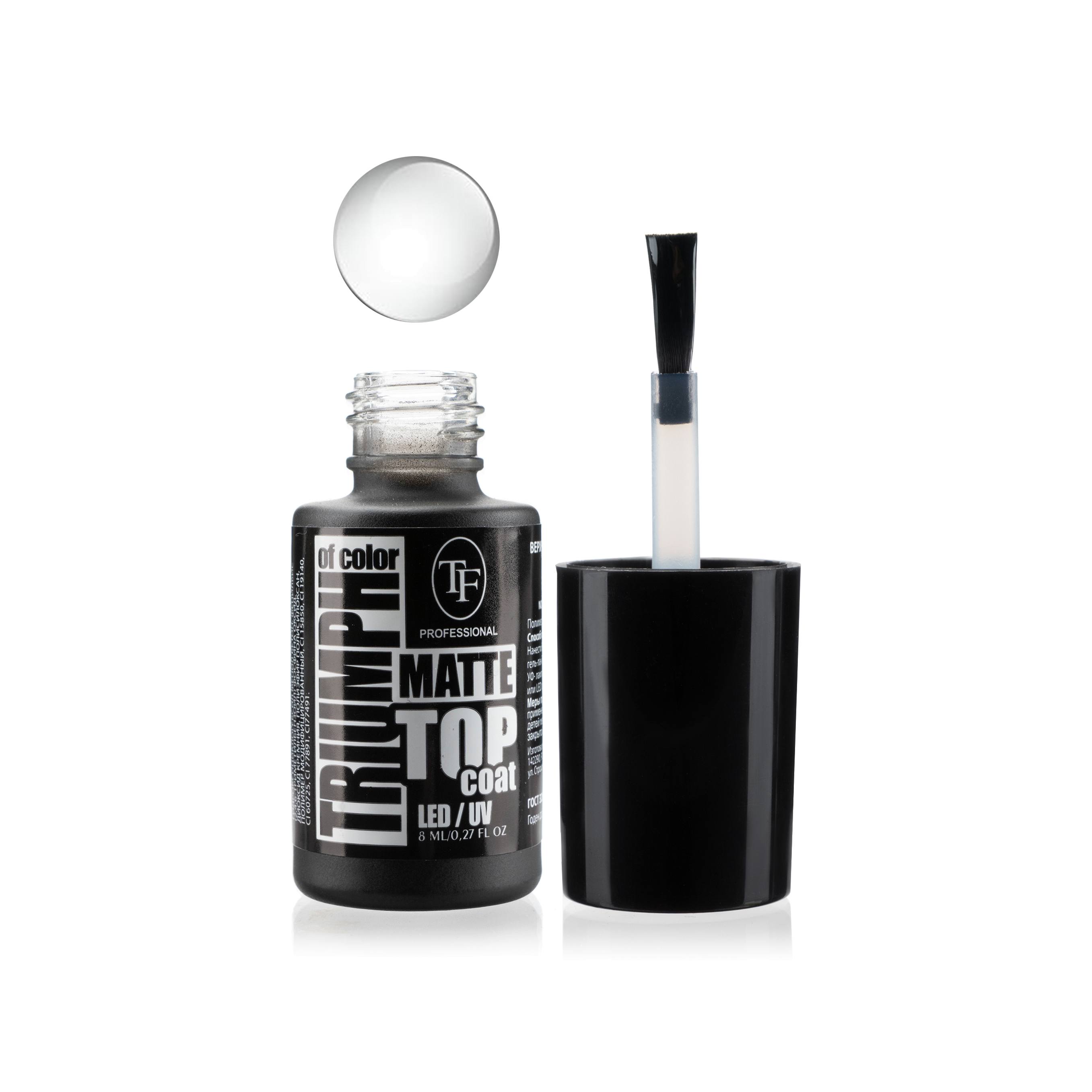 Верхнее покрытие для гель-лака Matte Top Coat Led/Uv купить в VISAGEHALL