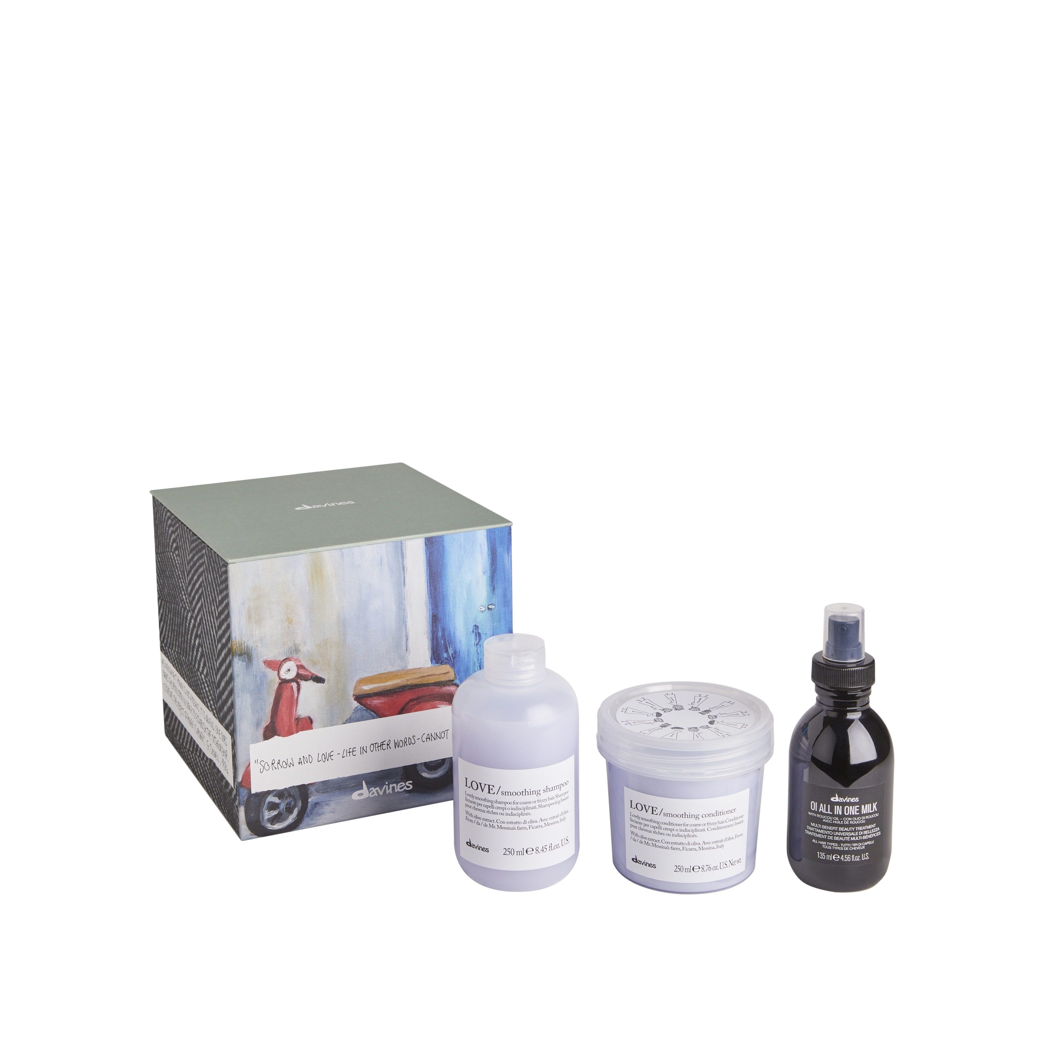 Набор: шампунь+кондиционер+молочко OI Love Smoothing  купить в VISAGEHALL