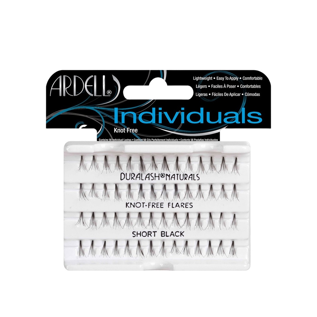 Пучки ресниц безузелковые короткие черные купить в VISAGEHALL