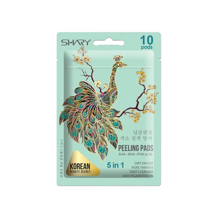 Пилинг-пады очищающие рельефные с кислотами 5в1