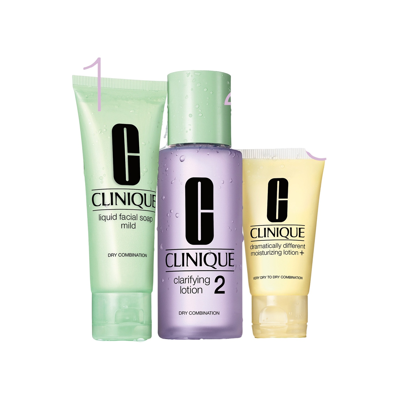 Набор 3-Ступенчатой Системы ухода для комбинированной и склонной к сухости кожи купить в VISAGEHALL