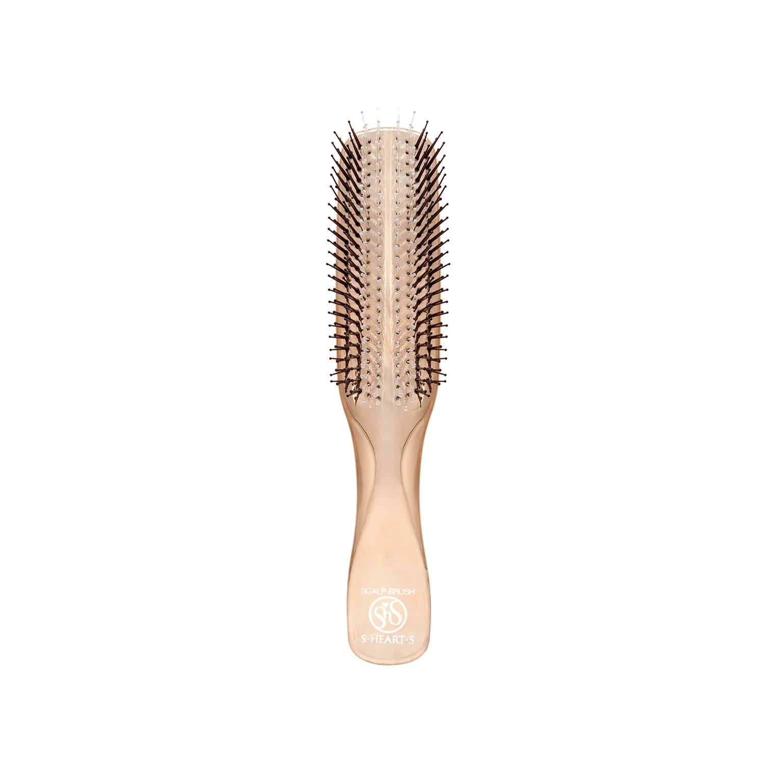 Расческа для волос массажная Scalp Brush + Long Розовое Золото купить в VISAGEHALL