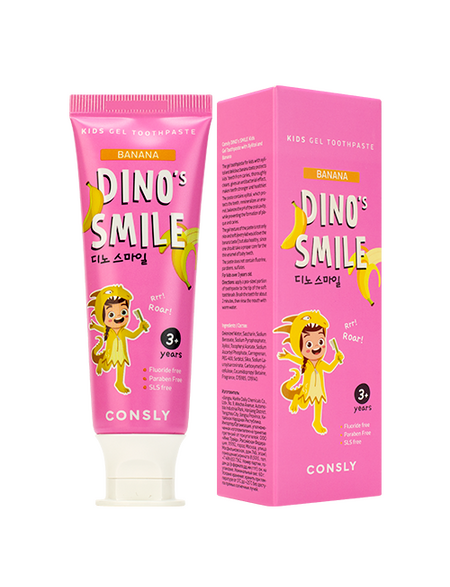 Зубная паста детская со вкусом банана Dino's Smile купить в VISAGEHALL