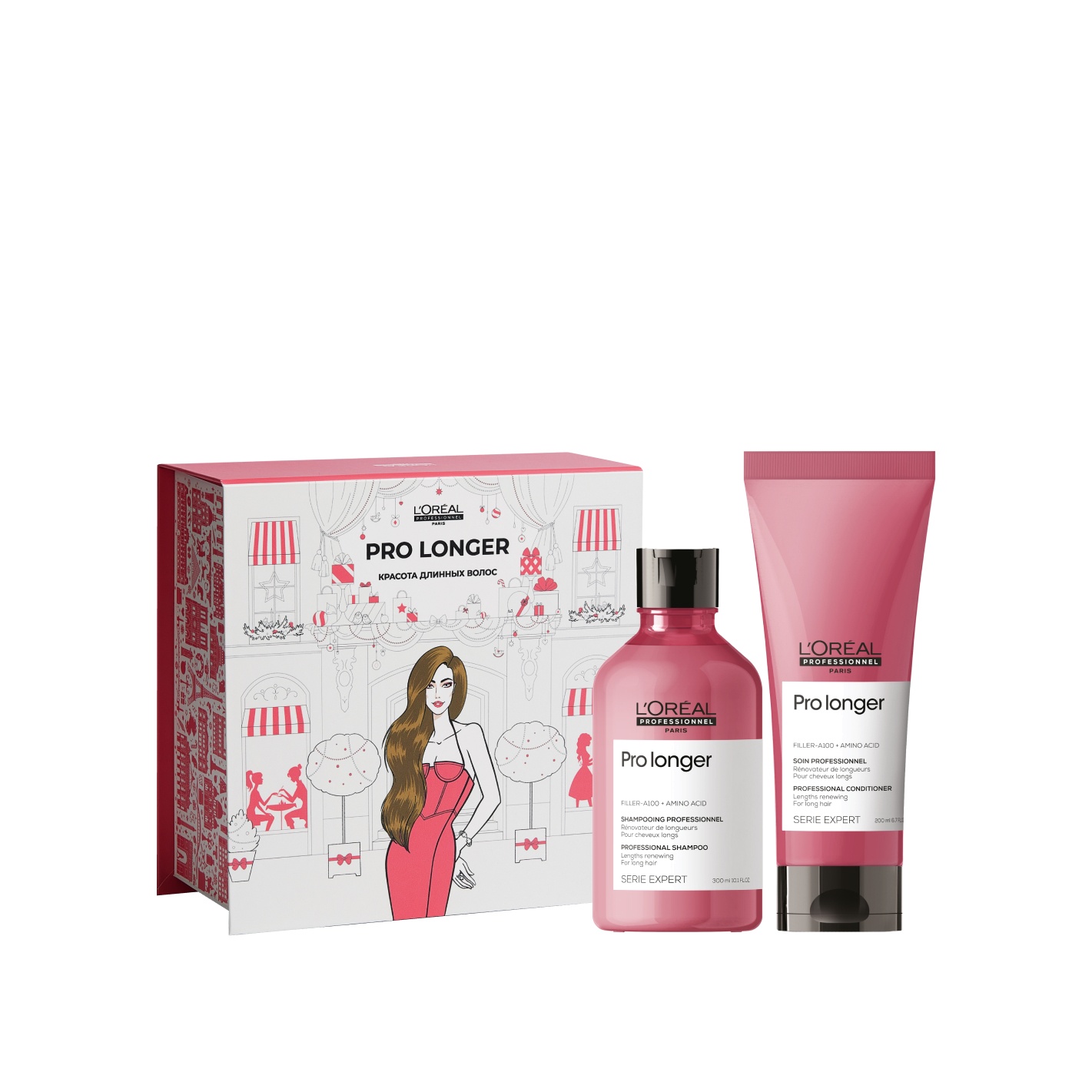 Набор: шампунь + кондиционер для длинных волос Pro Longer  купить в VISAGEHALL