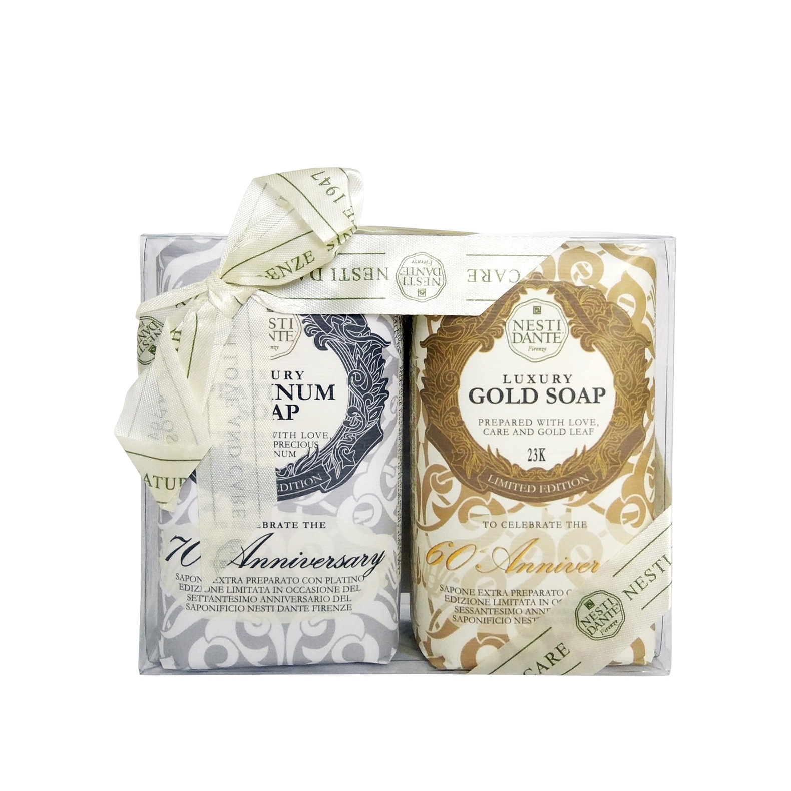 Набор Золото&Платина: Мыло Юбилейное золотое + Мыло Юбилейное платиновое 2x250г купить в VISAGEHALL