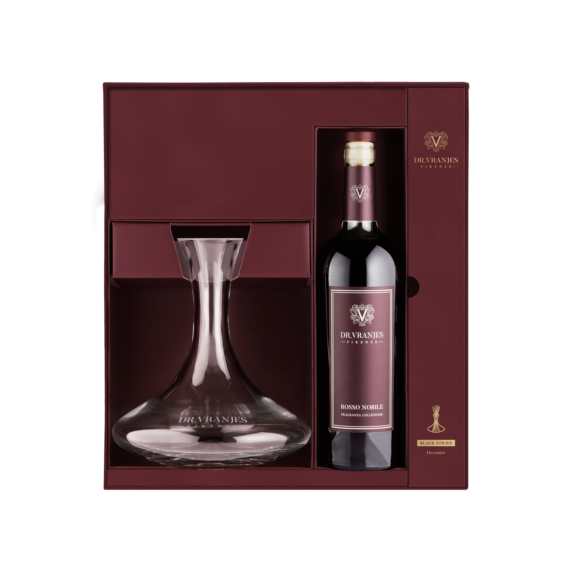 Подарочный набор с декантером Rosso Nobile  купить в VISAGEHALL