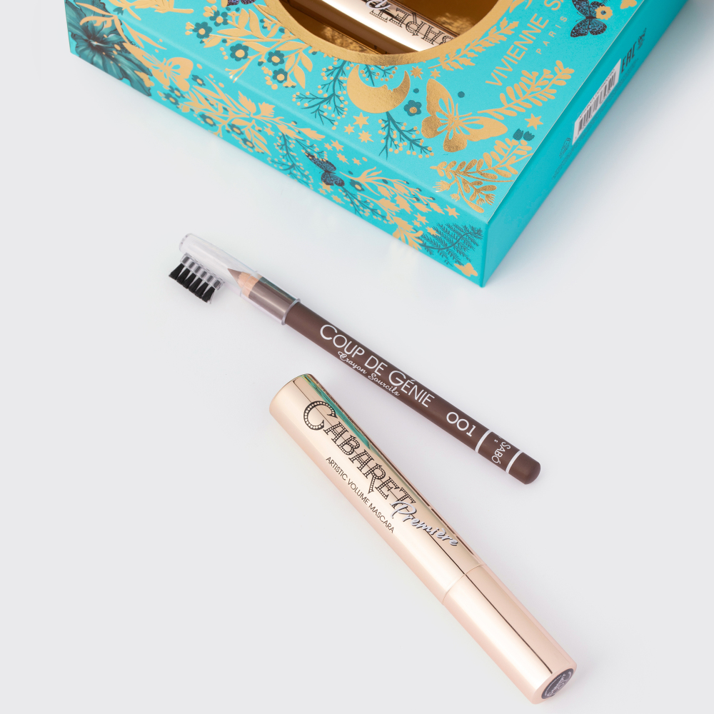 Набор подарочный: Тушь для ресниц Cabaret Premiere + Карандаш для бровей тон 001 купить в VISAGEHALL