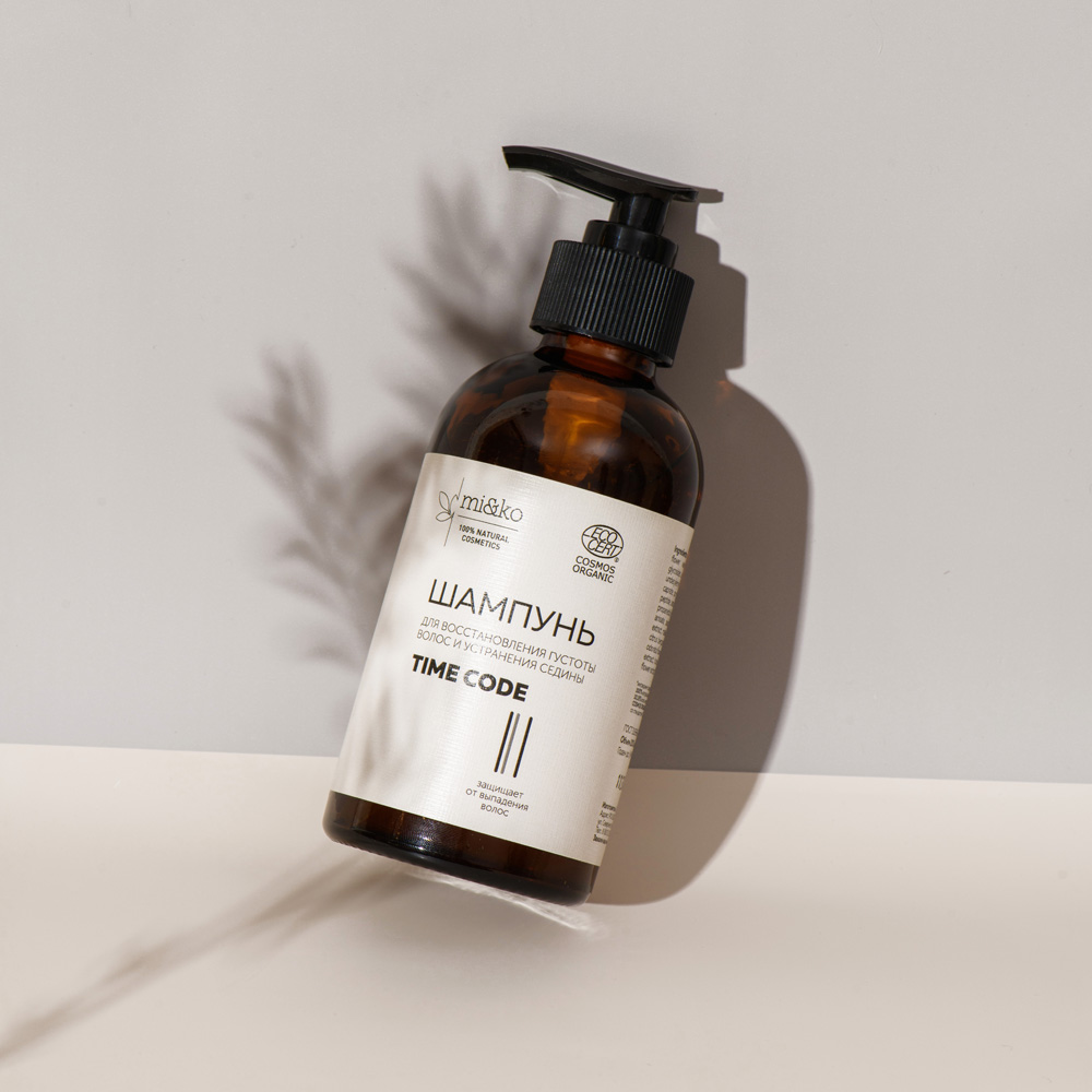 Шампунь восстановление густоты волос и устранение седины Time Code купить в VISAGEHALL