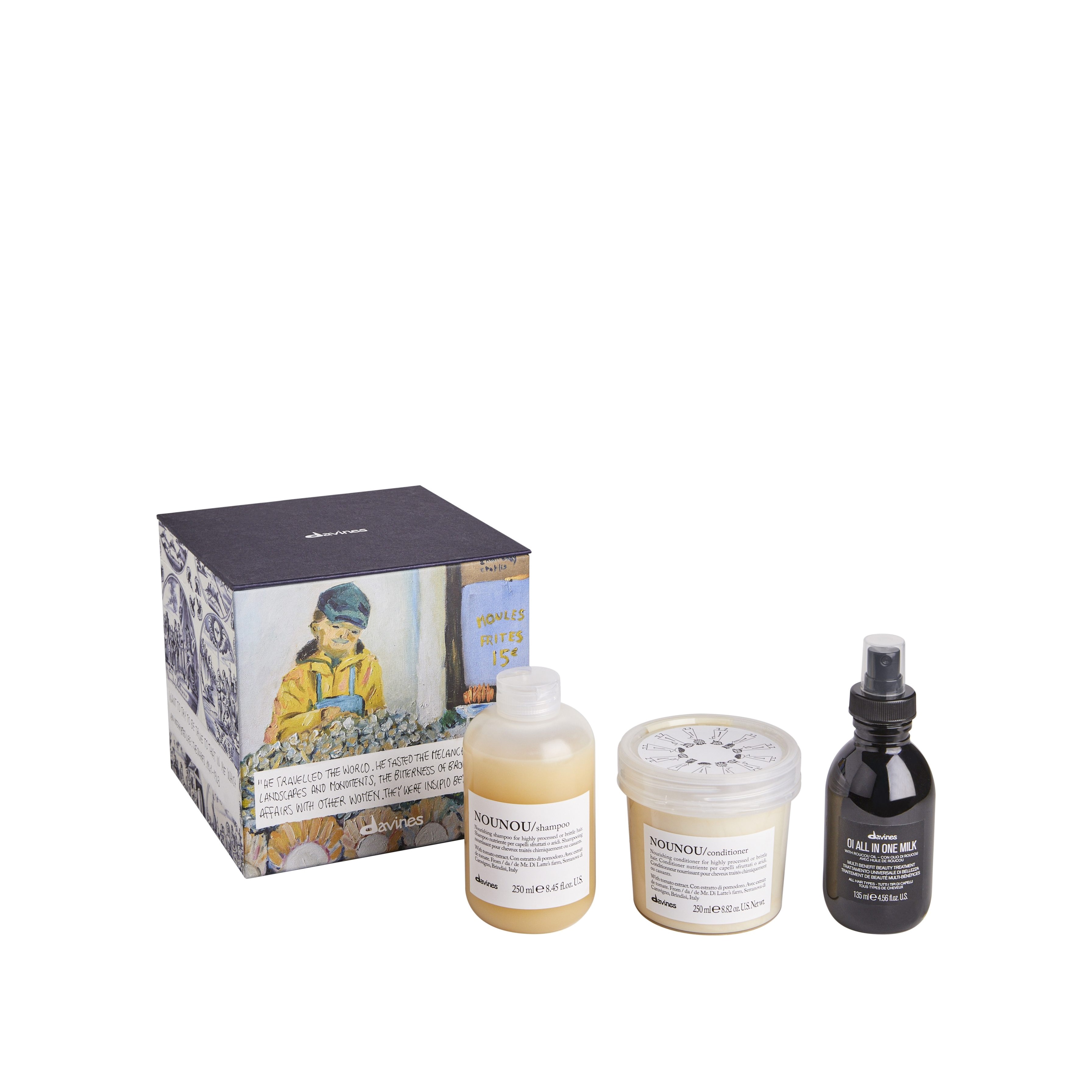 Набор: шампунь+кондиционер+молочко Nounou  купить в VISAGEHALL