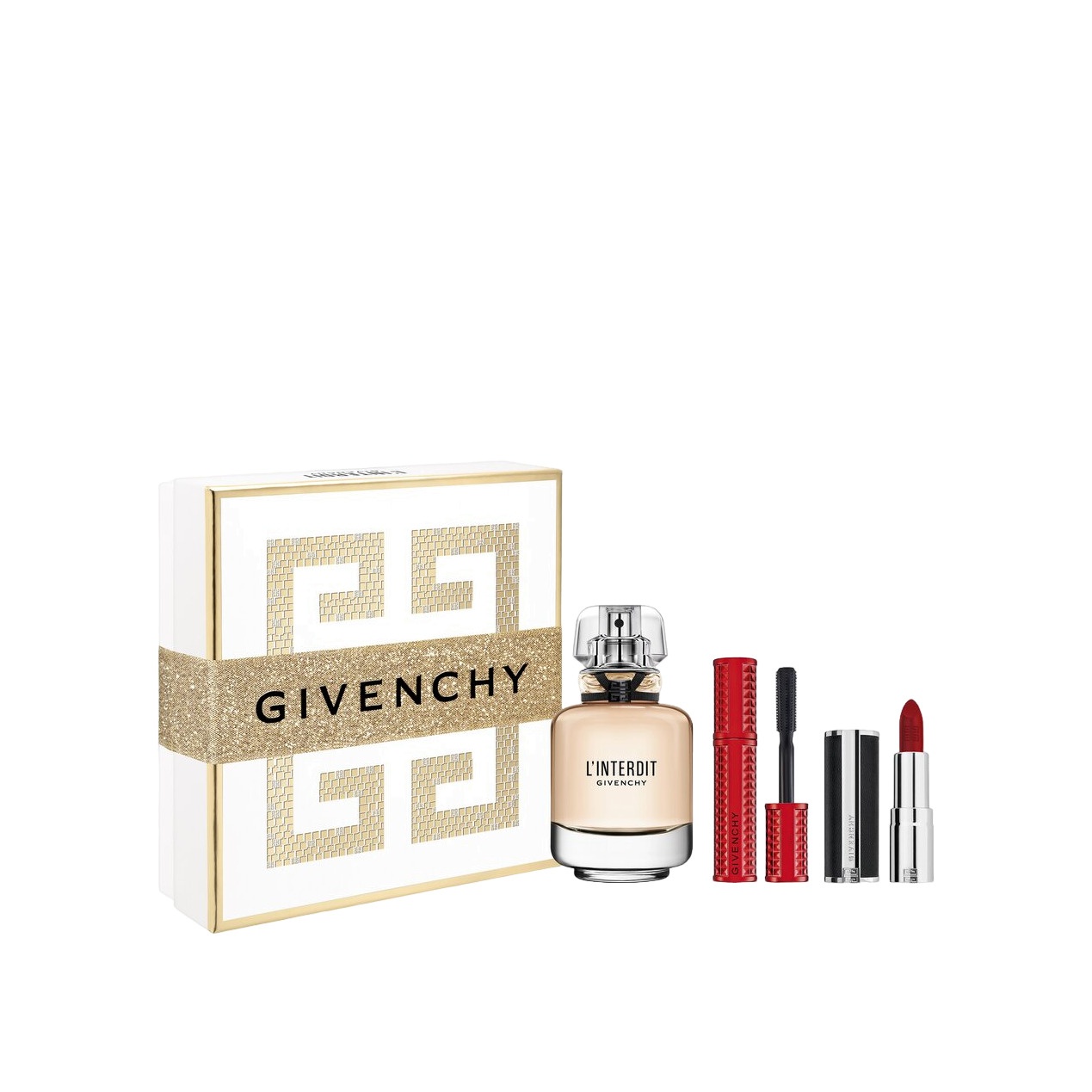 Набор подарочный L'interdit + Volume Disturbia + Le Rouge Interdit Intense Silk  купить в VISAGEHALL