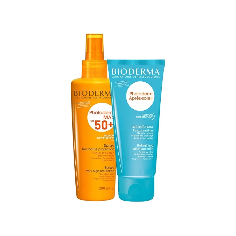 Набор: Спрей SPF 50+ 200 мл + Молочко после солнца 100 мл 