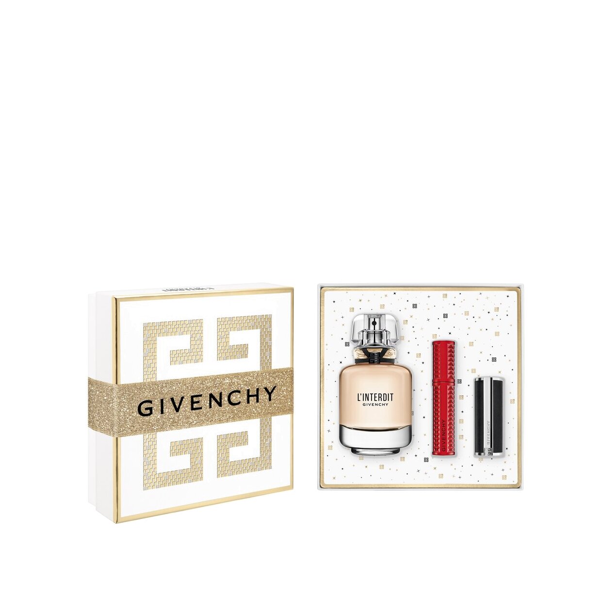 Набор подарочный L'interdit + Volume Disturbia + Le Rouge Interdit Intense Silk  купить в VISAGEHALL