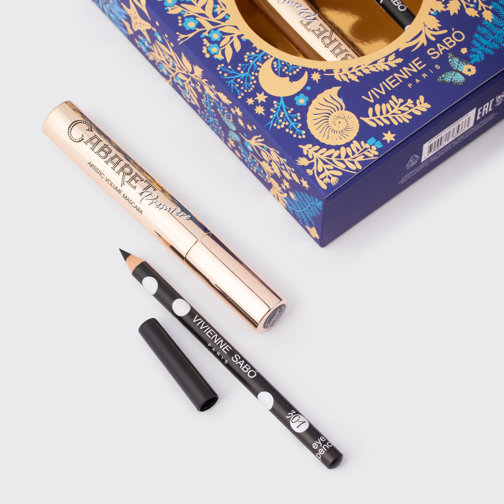 Набор подарочный: Тушь для ресниц Artistic Volume Cabaret+Карандаш для глаз Crayon Contour des Yeux купить в VISAGEHALL