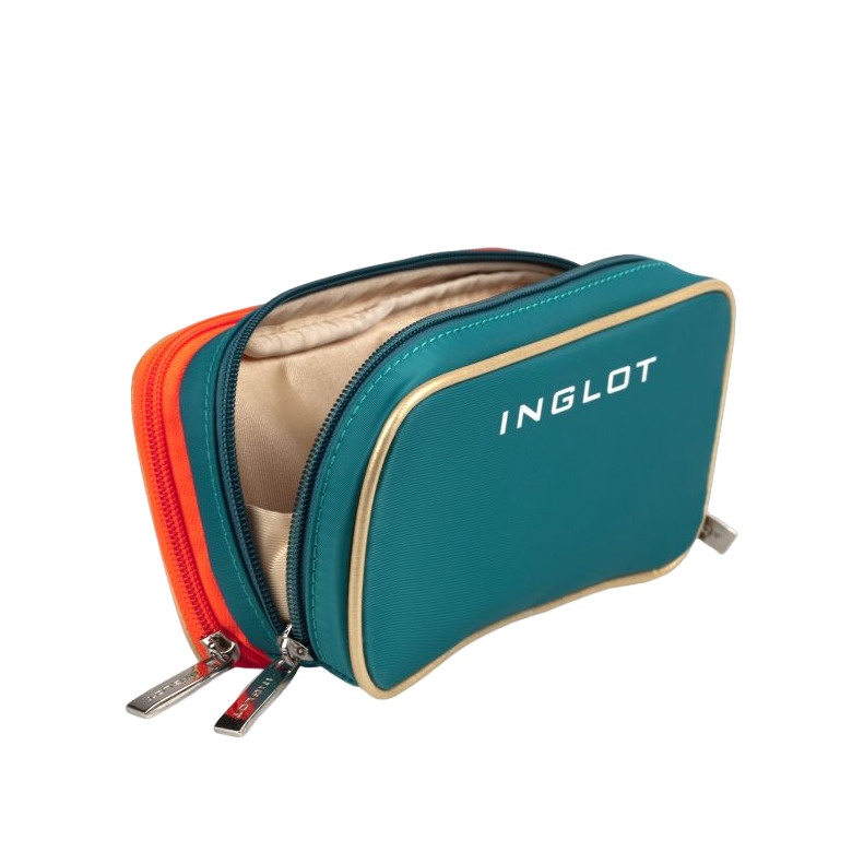 Косметичка Makeup Pencil Case turquoise-flaming orange