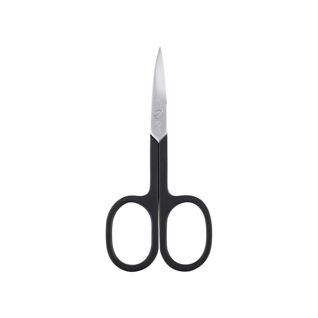 Ножницы для маникюра с изогнутыми лезвиями и черными ручками