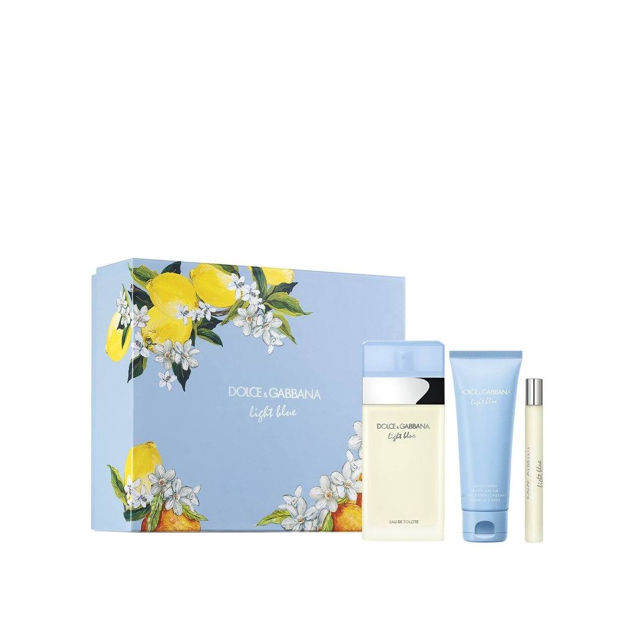 Набор Light Blue: Туалетная вода 100мл + 10мл + Крем для тела 75мл купить в VISAGEHALL