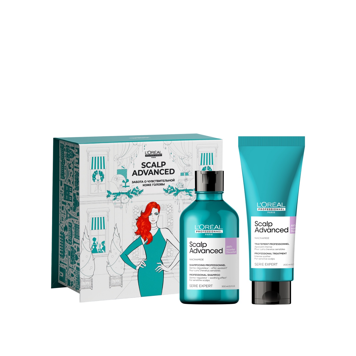 Набор: шампунь + кондиционер для чувствительной кожи головы Scalp Advanced купить в VISAGEHALL