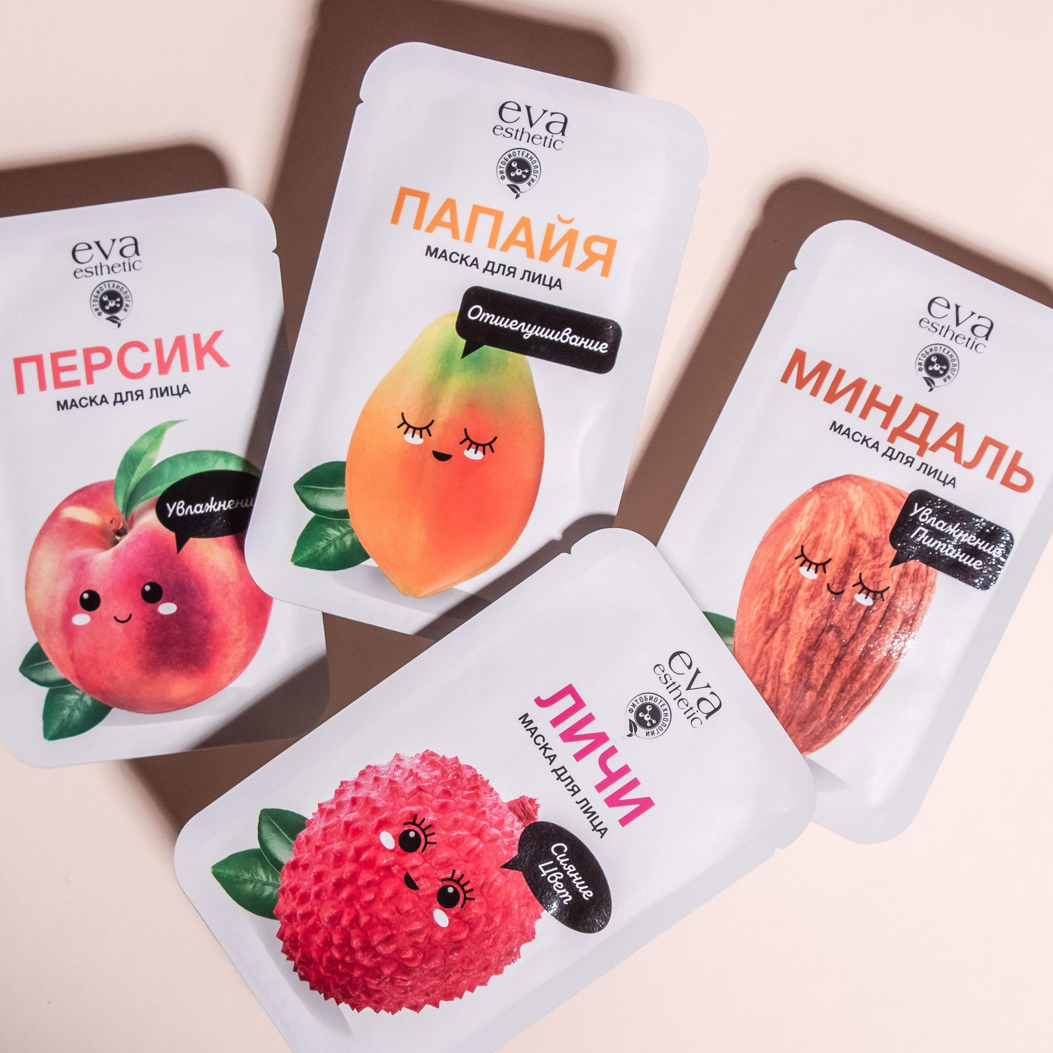 Маска для лица тканевая Отшелушивание Папайя  купить в VISAGEHALL