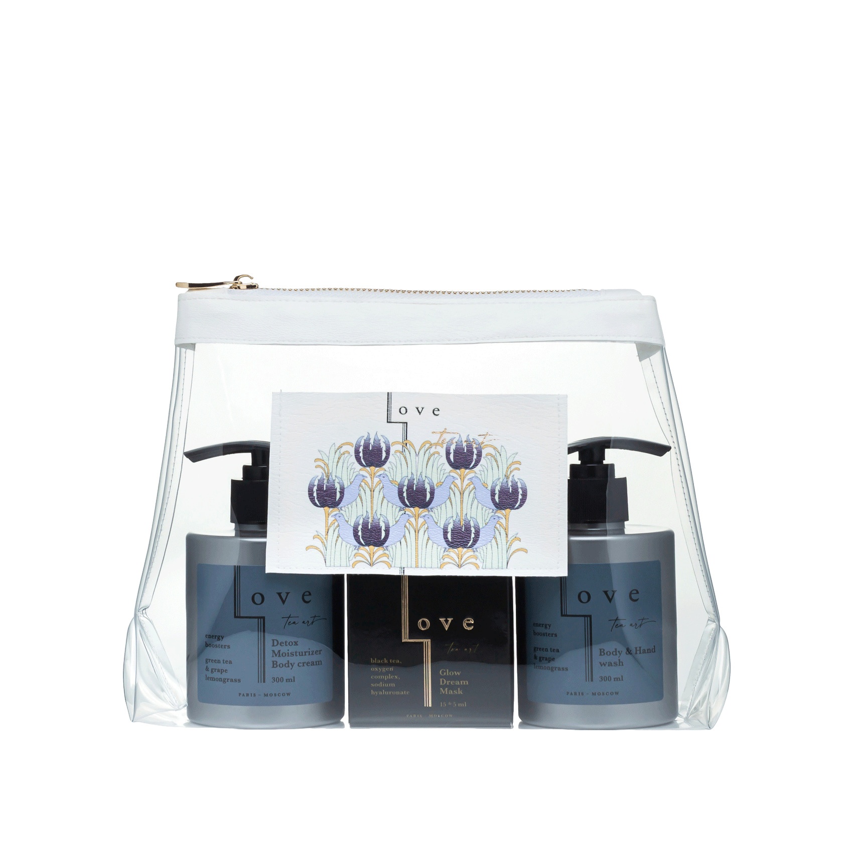 Набор Голубые цветы в косметичке купить в VISAGEHALL