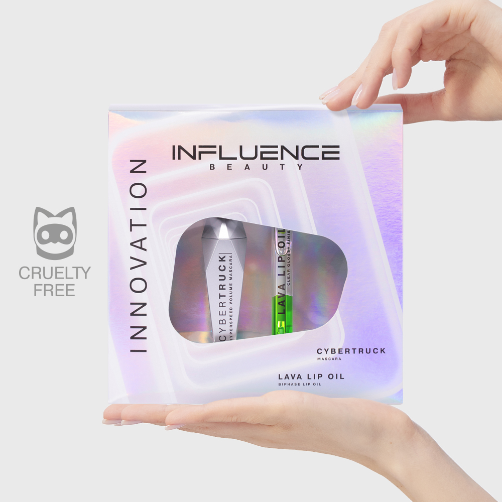 Набор подарочный: Тушь для ресниц Cybertruck + Масло для губ двухфазное Lava lip oil купить в VISAGEHALL
