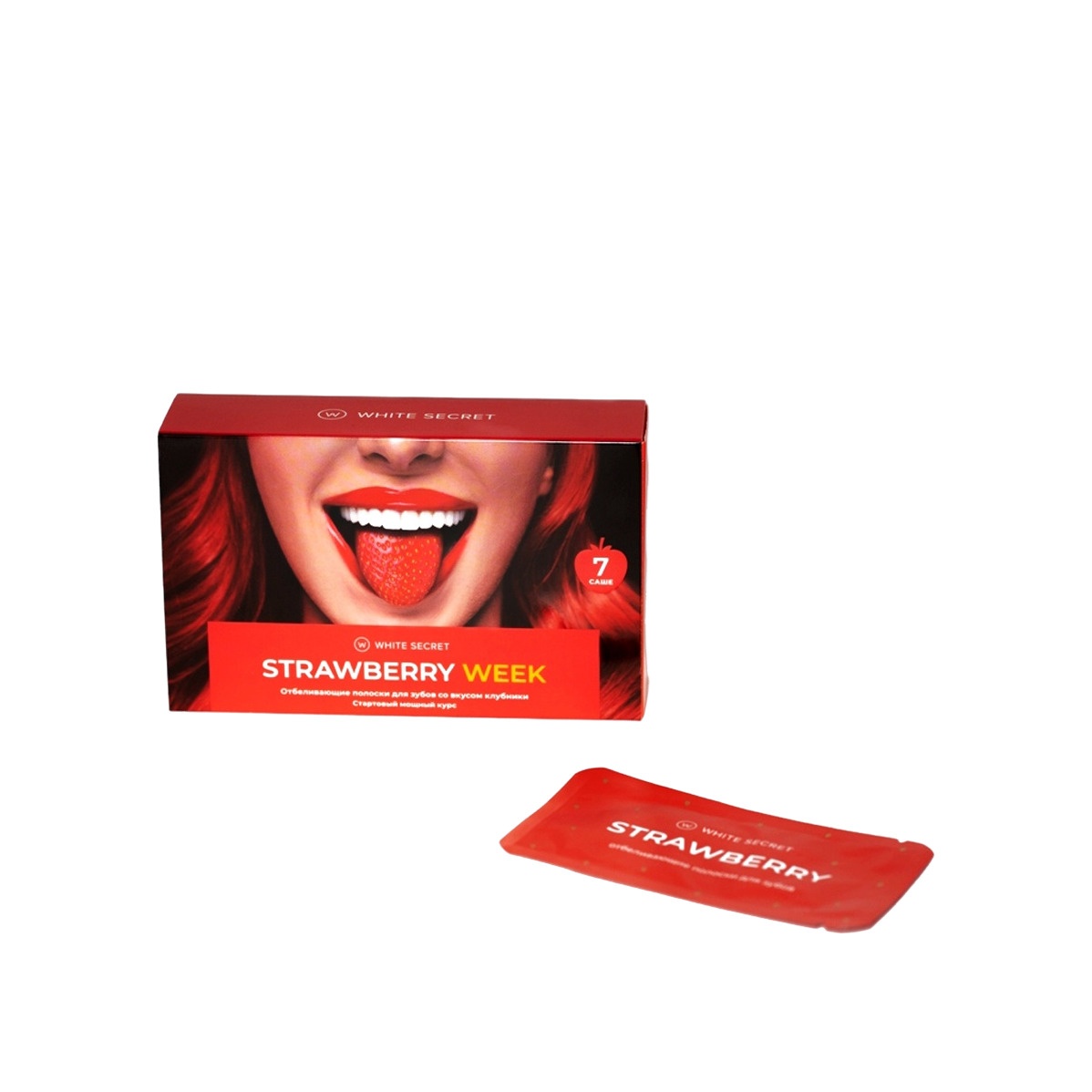 Полоски для зубов отбеливающие Strawberry Week  купить в VISAGEHALL