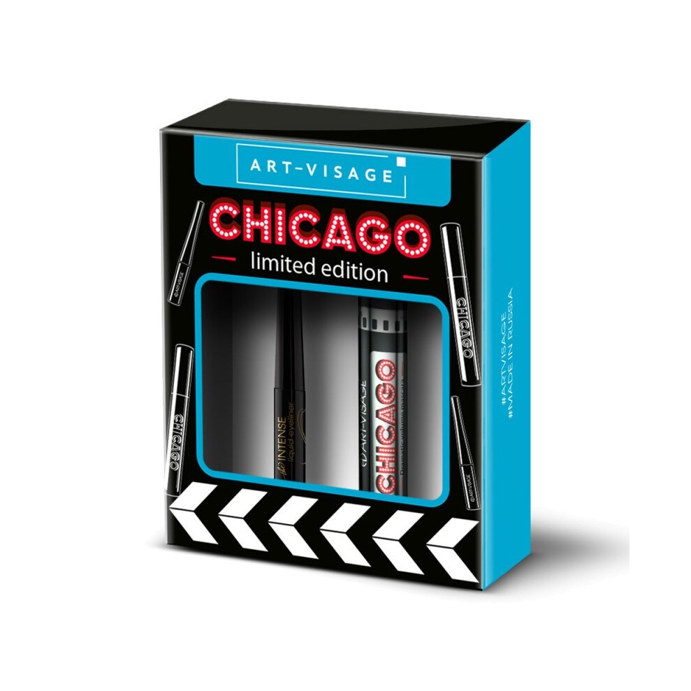 Набор Тушь для ресниц Chicago+ Подводка для глаз чёрная