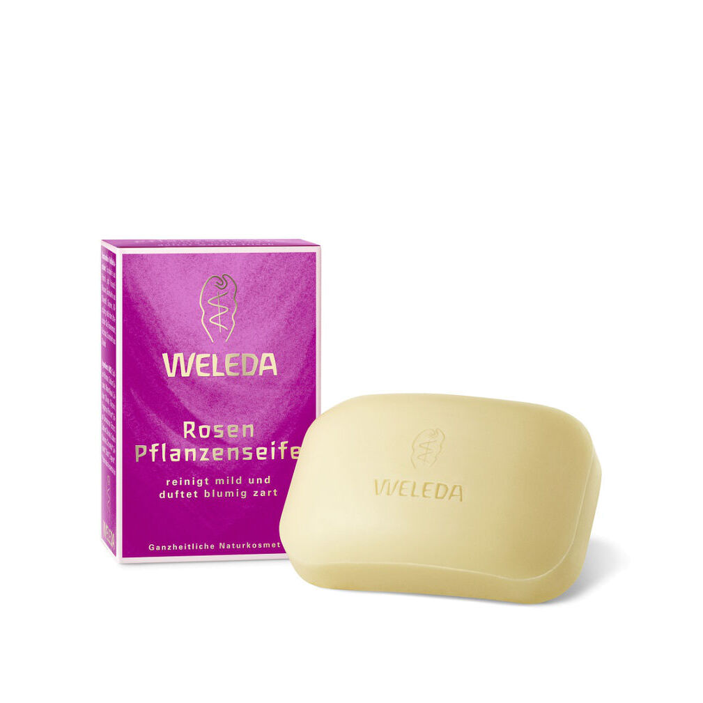 Мыло растительное розовое 100г