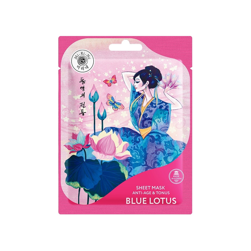 Маска для лица тканевая Голубой лотос