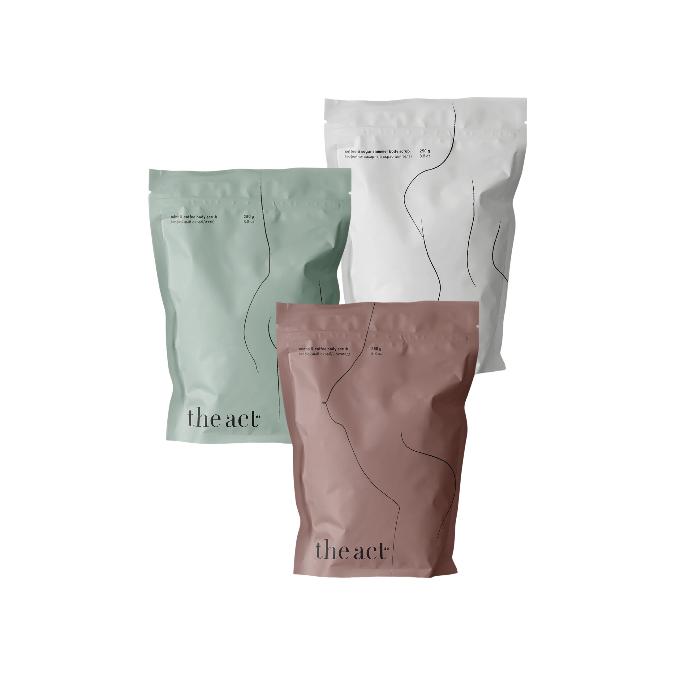 Набор из трех скрабов для тела купить в VISAGEHALL