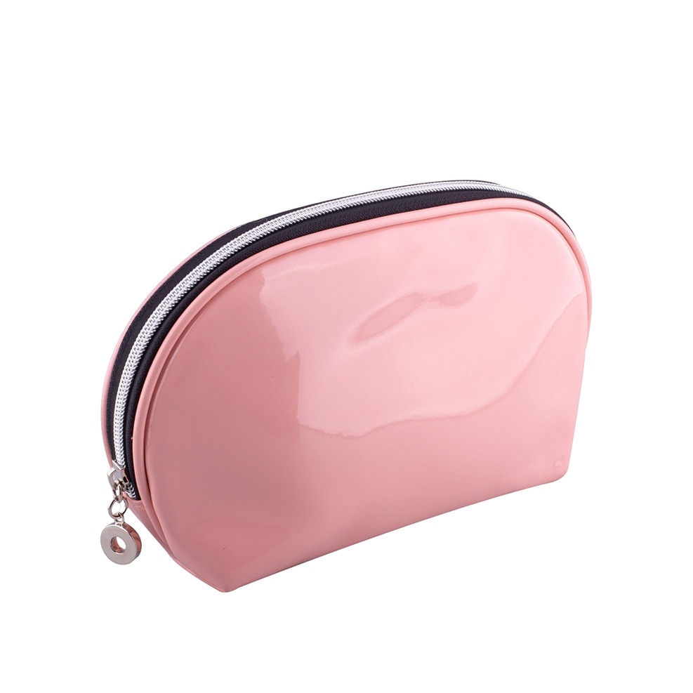 Косметичка овальная розовая 