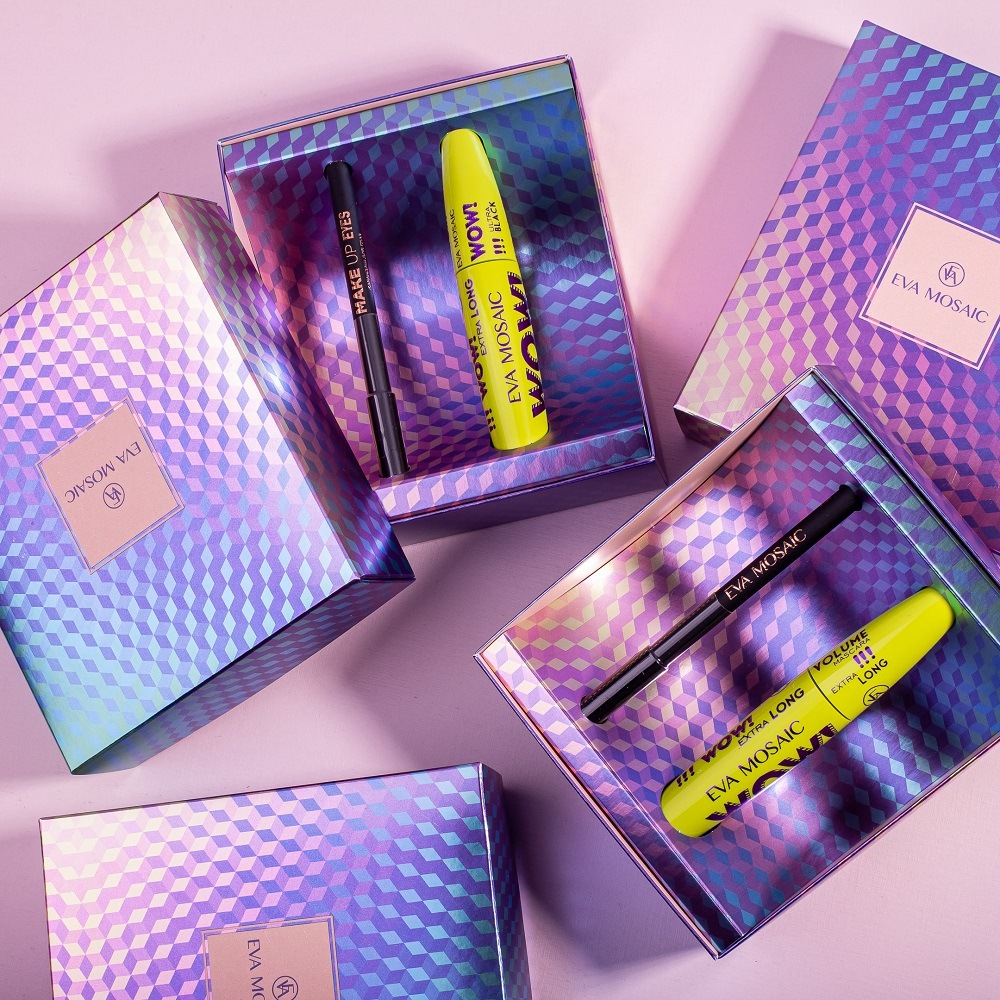 Набор: Тушь для ресниц Wow + Карандаш для глаз Make Up Eyes  купить в VISAGEHALL