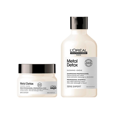 Набор: Шампунь и маска для восстановления окрашенных волос Metal Detox