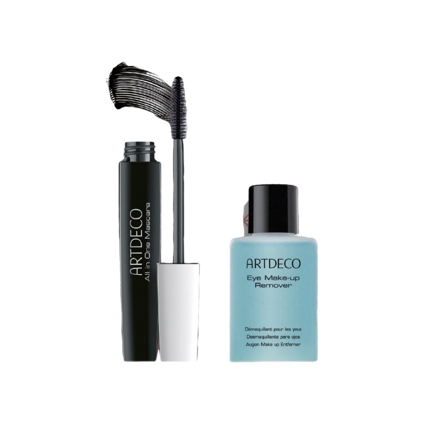 Набор: Тушь для ресниц All In One + Средство для снятия макияжа с глаз Eye Make Up 
