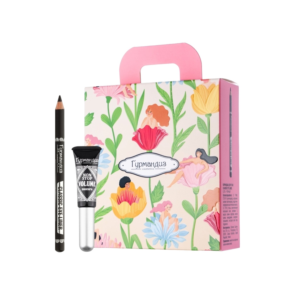 Набор для глаз: Тушь Non Stop+ Карандаш Classic Eye Liner купить в VISAGEHALL