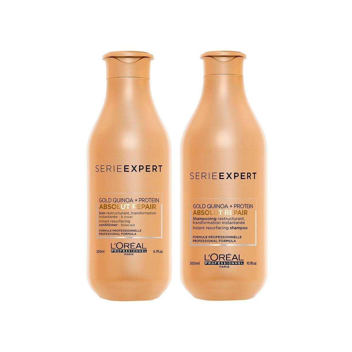 Набор Serie Expert Absolut Repair: Шампунь 300мл + Кондиционер для поврежденных волос 200мл купить в VISAGEHALL