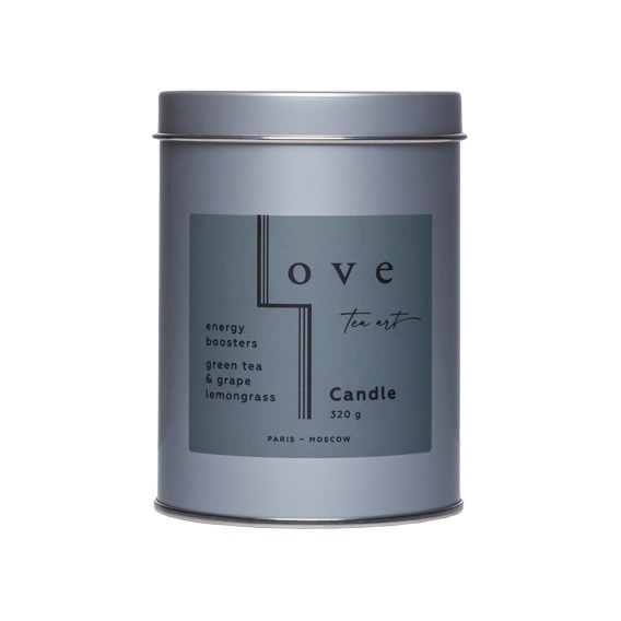 Свеча ароматическая Green tea & Grape lemongrass