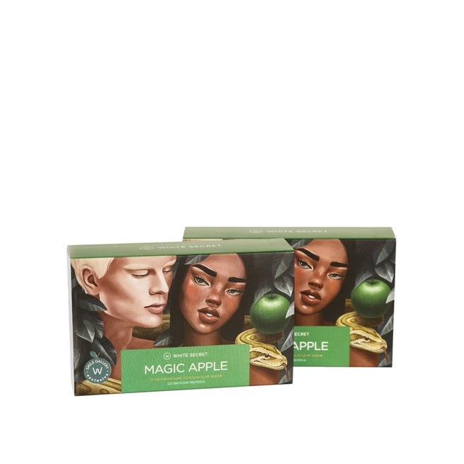Полоски для зубов отбеливающие Magic Apple  купить в VISAGEHALL