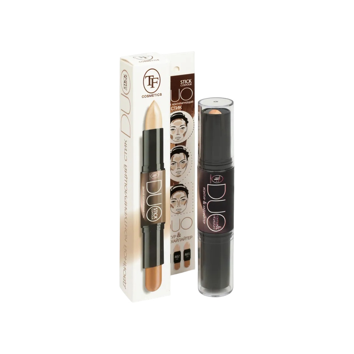 Стик для контурирования двойной Duo Contour Stiсk Sculpt&Highlight купить в VISAGEHALL