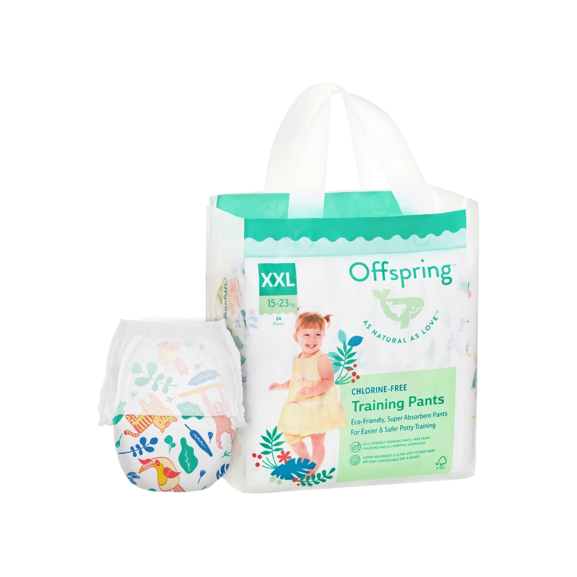 Трусики-подгузники Джунгли XXL 15-23 кг. 24 шт купить в VISAGEHALL