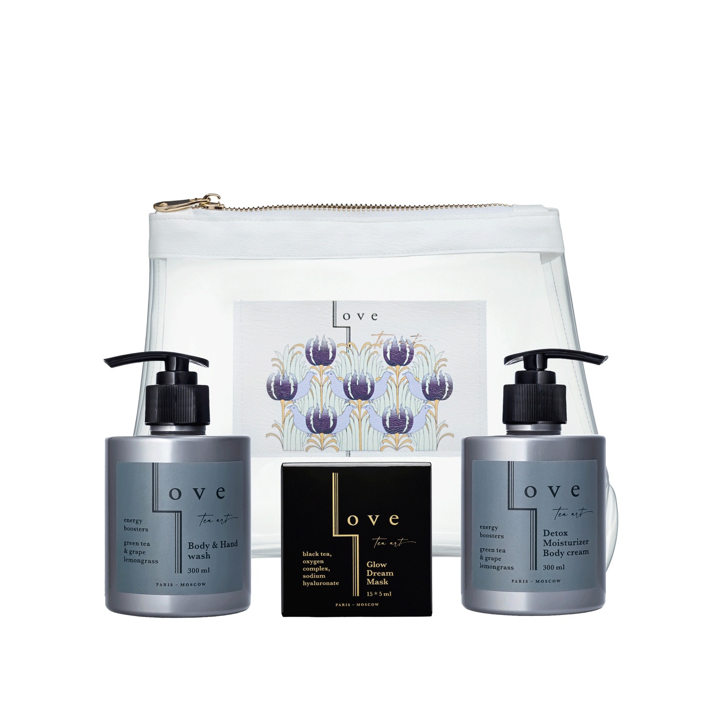 Набор Голубые цветы в косметичке купить в VISAGEHALL