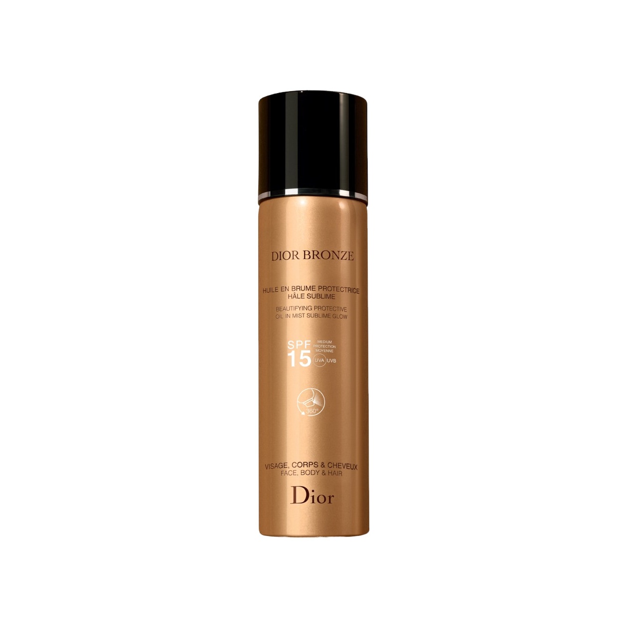 DIOR BRONZE~Солнцезащитное масло-дымка для лица, тела и волос SPF15 купить в VISAGEHALL