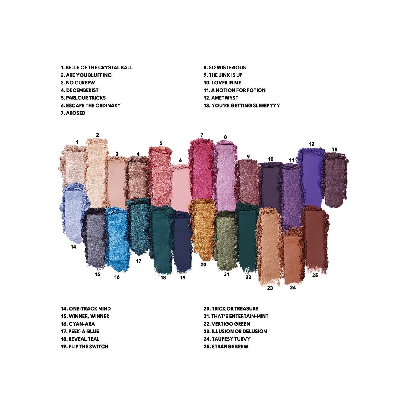 ПАЛЕТКА ТЕНЕЙ Х25 SIZE OF THE PRIZE EYE SHADOW купить в VISAGEHALL