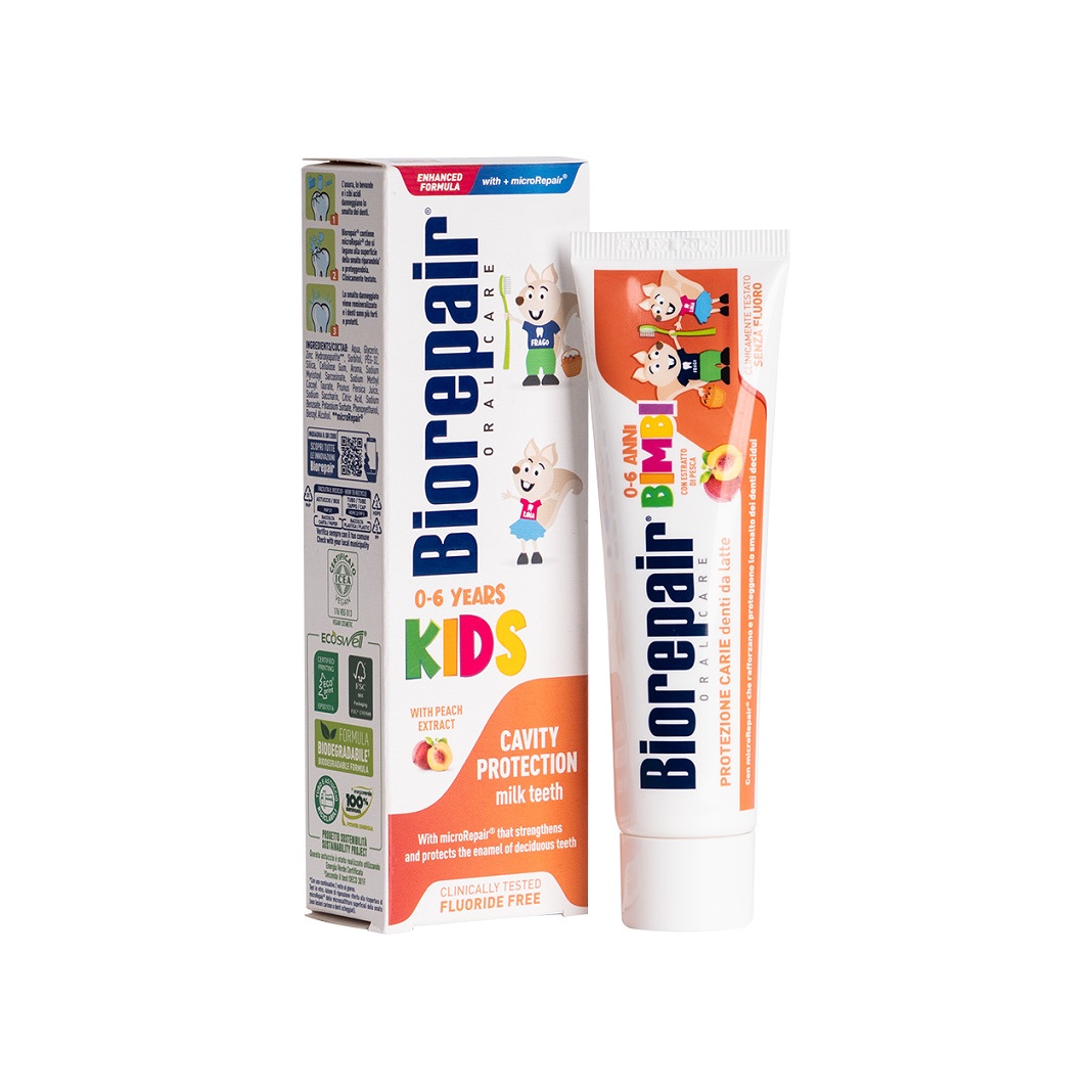 Зубная паста детская с экстрактом персика 0-6 лет