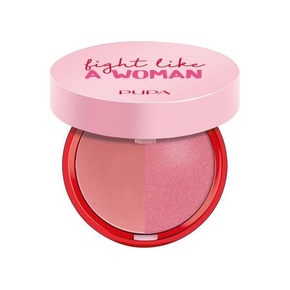 Румяна компактные для лица двойные Fight Like a Woman 