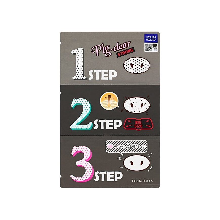 Система с древесным углем очищающая Pig Clear BlackHead 3-step kit