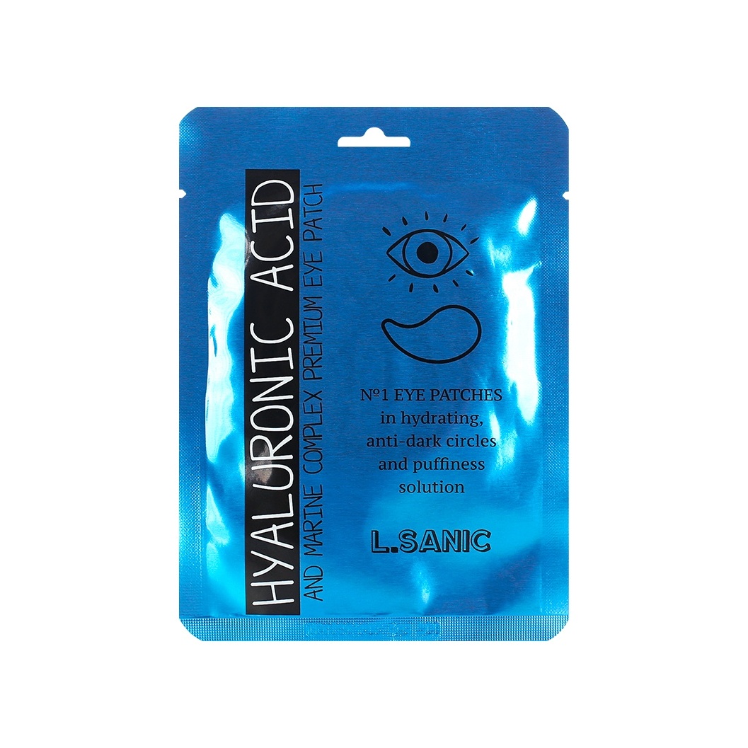 Патчи для области вокруг глаз с гиалуроновой кислотой и экстрактом водорослей