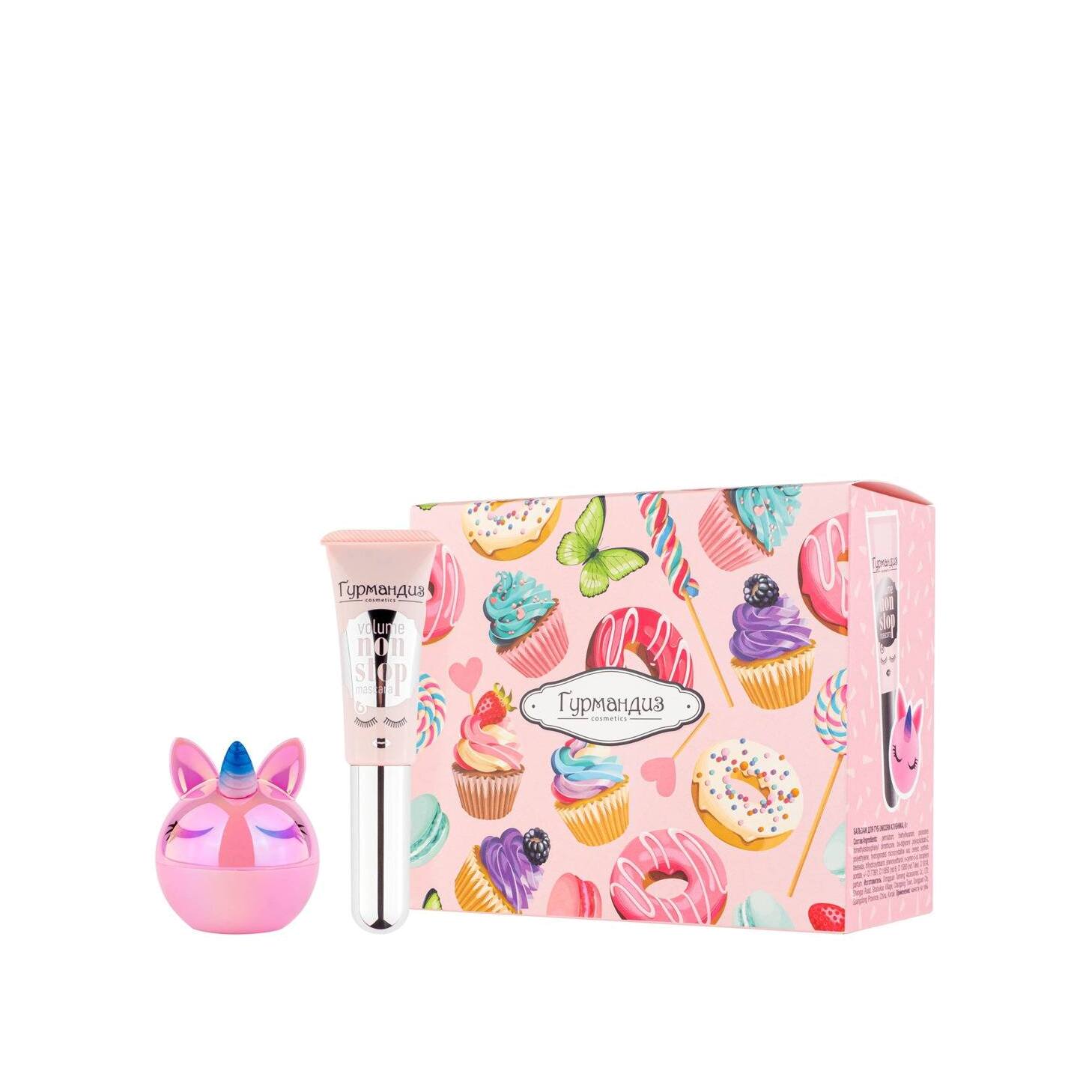 Набор для лица: Тушь для ресниц + Бальзам для губ Unicorn купить в VISAGEHALL